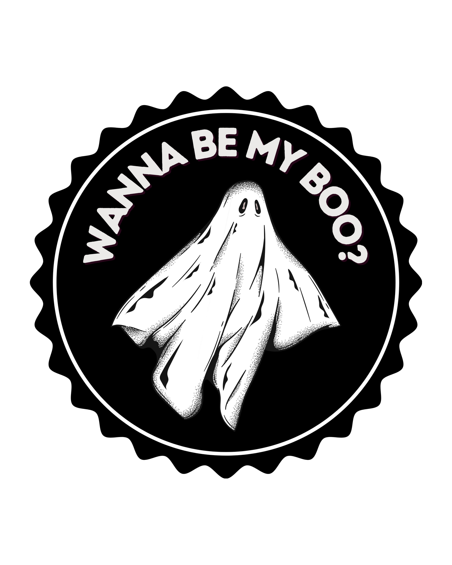 WANNA BE MY BOO? - STICKER