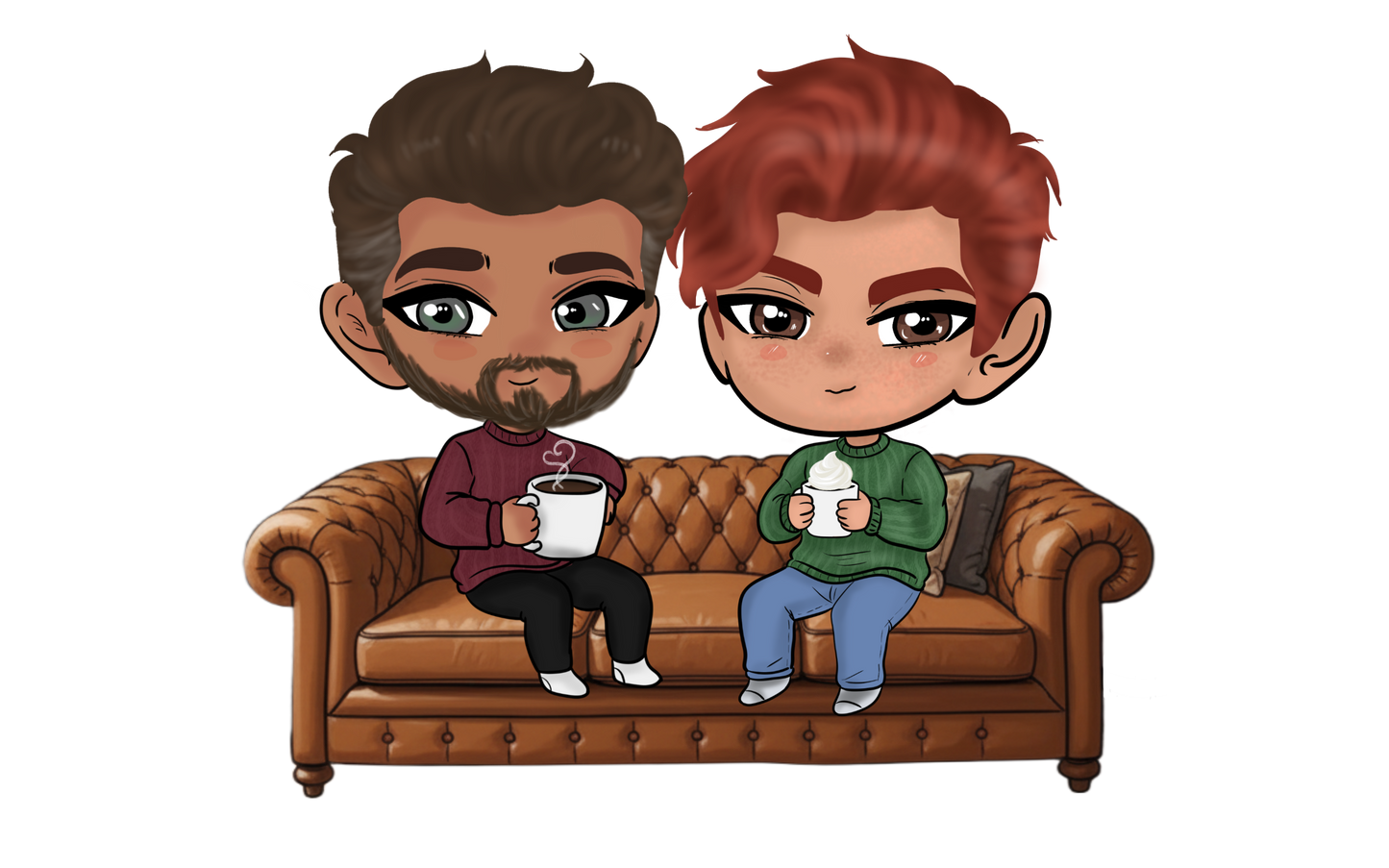 MILO AND REID CHIBI - STICKER