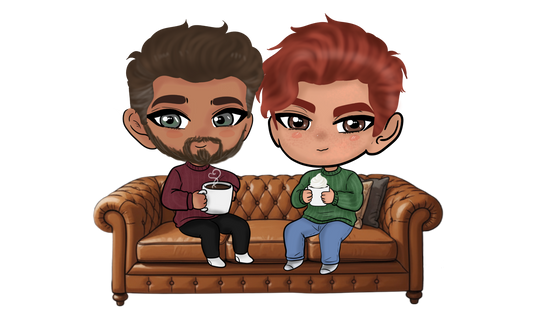MILO AND REID CHIBI - STICKER